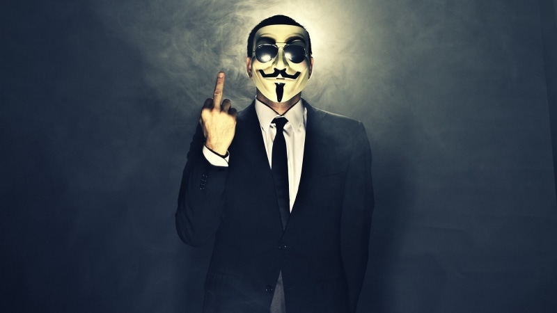 gesture, finger, anarchy, horror, 1080P, dark, anonymous, mask