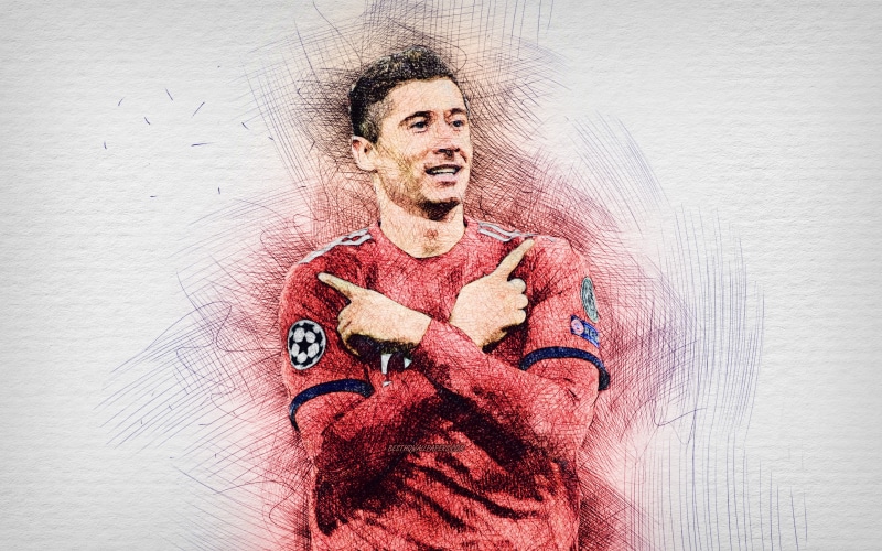FC Bayern Munich, Robert Lewandowski, Polish, Soccer, 2K