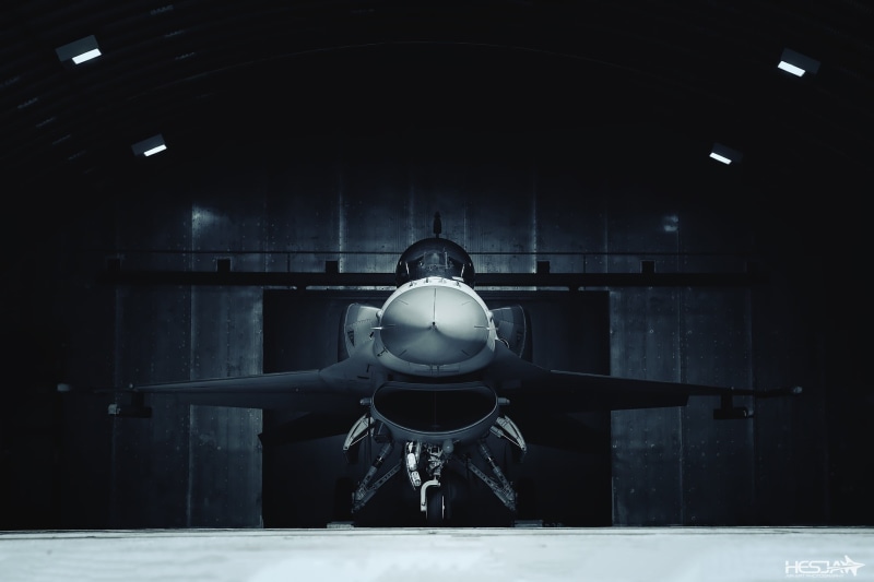 F-16, 1080P, Polish air force, Chassis, Hangar, HESJA Air-Art Photography, F-16D Block 52+, F-16 Fighting Falcon