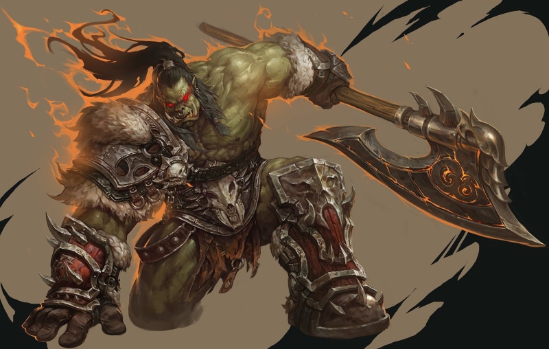 World Of Warcraft, 1080P, Orc, Grom Hellscream, Warrior, Warcraft