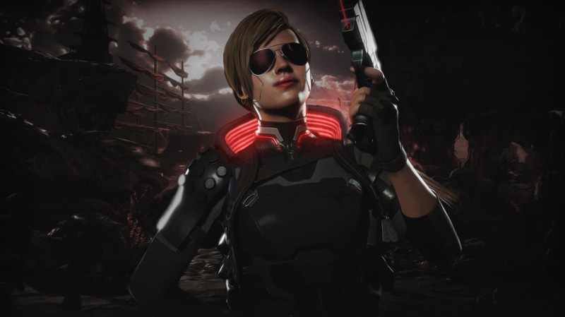laser, Cyberpunk 2077, sea of blood, 1080P, Handgun, Cassie Cage, Mortal Kombat 11, cyberpunk, Mortal Kombat