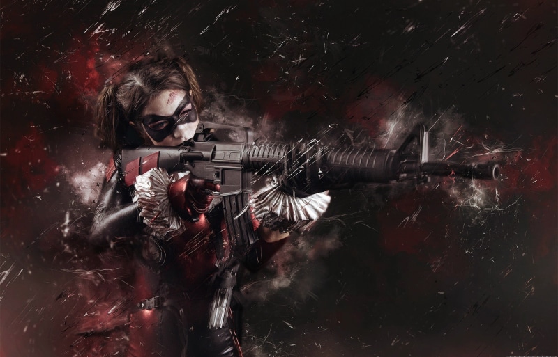 sign, portrait, young adult, protection, real people, one person, 1080P, government, weapon, communication, shooting a weapon, holding, adult, cosplay