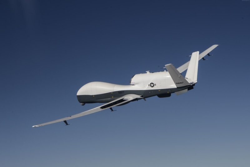 MQ-4C, MQ-4C Triton, USA Army, Surveillance UAV, landing, 5K, drone
