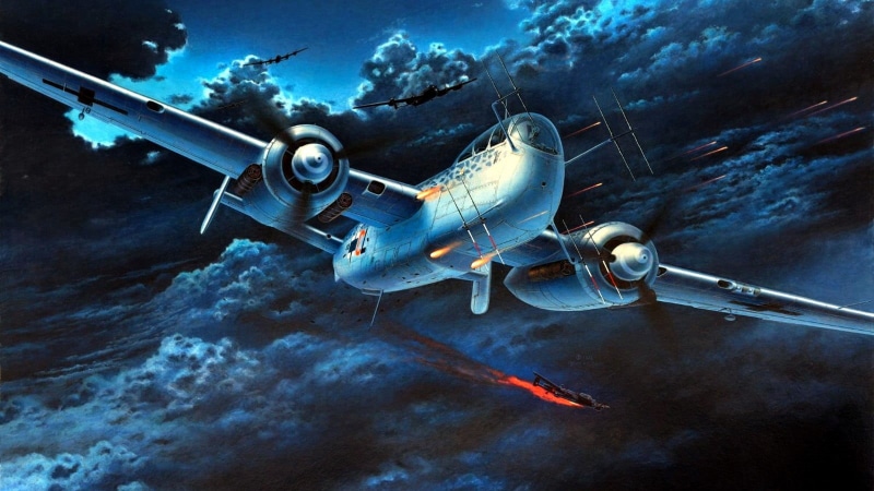 mode of transportation, Germany, underwater, outdoors, aggression, cloud - sky, nature, surveillance, military aircraft, World War II, flying, sea, transportation
