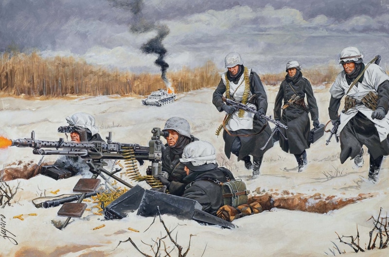 infantry, war, guns, MG-34, special, uSA, German, regiment, outdoors, position, weapon, conflict, armed Forces, soldiers, people, military, winter, government