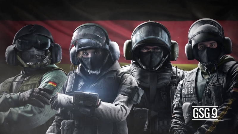 game, Tom Clancys, gun, headwear, helmet, group of people, aggression, men, safety, army soldier, clothing, Rainbow Six: Siege, protective workwear, counter