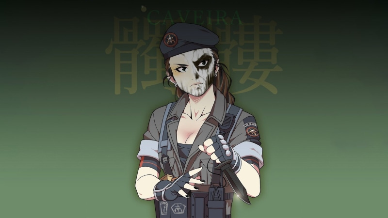 1080P, caveira brazilian rainbow six rainbow six siege knife face paint special forces skull