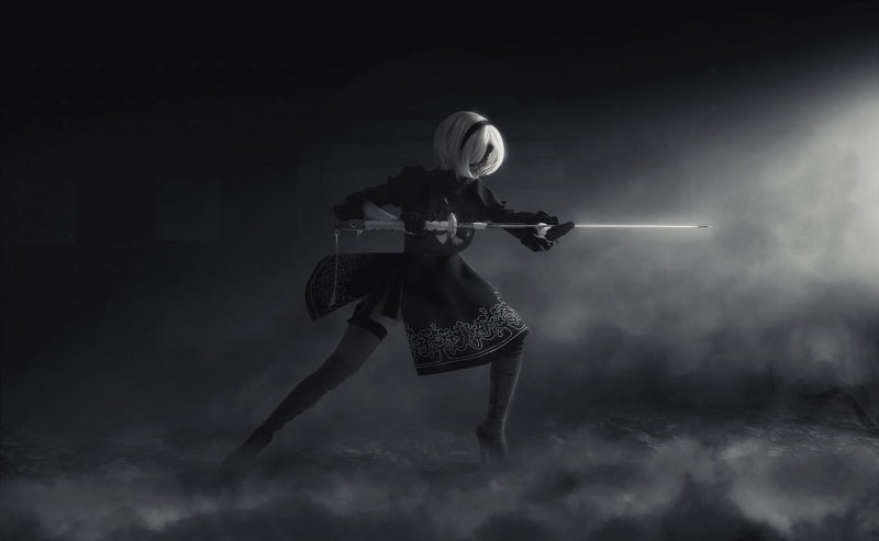 Nier: Automata, model, 1080P, Disharmonica, Helly von Valentine, 2B (Nier: Automata), NieR
