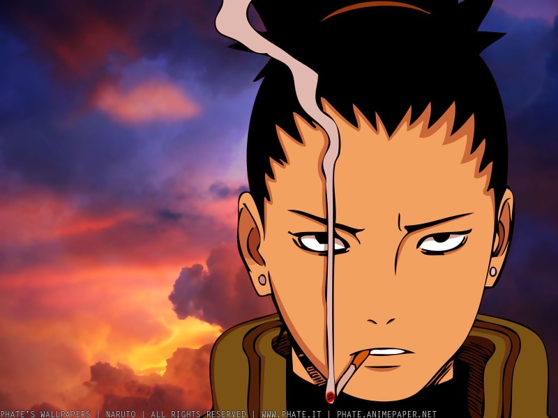 smoking, shikamaru, cigarettes, naruto, 720P, shippuden, nara