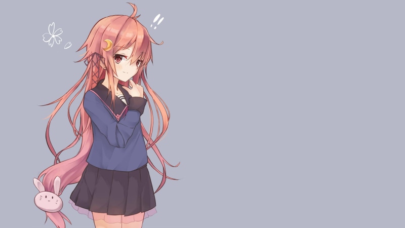 school uniform, standing, Uzuki (KanColle), redhead, one person, hairstyle, beautiful woman, copy space, women, blond hair, clothing, waist up, Kantai Collection