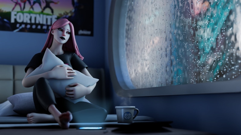 1080P, video games, Fortnite, fan art, haze