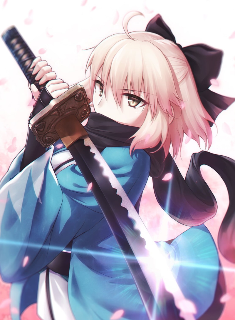 aggression, art and craft, 720P, fantasy, costume, knife - weapon, Sakura Saber, mask - disguise, futuristic, women, cyborg, mask, adult, human body part