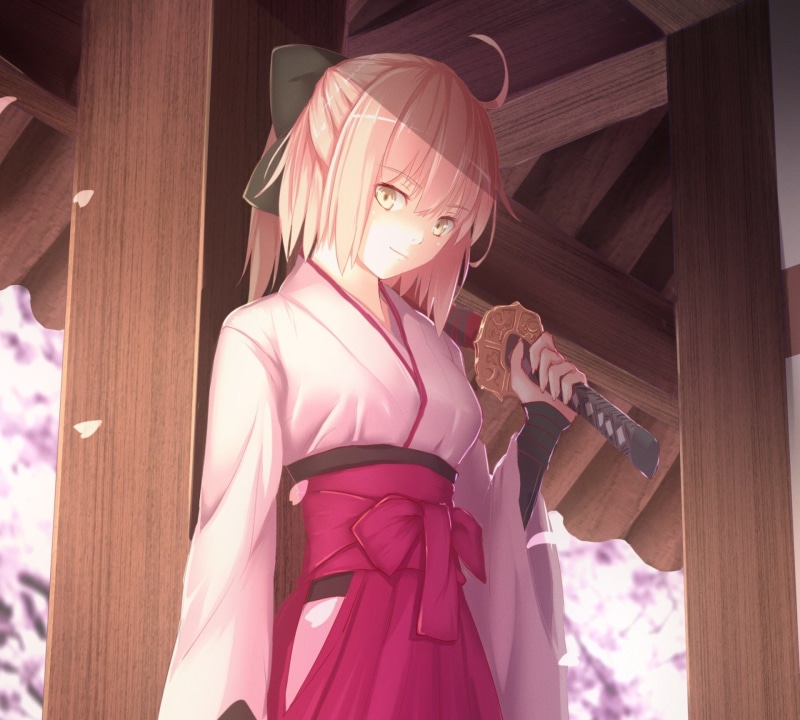 Okita Souji, 1080P, Sakura Saber, Fate/KOHA-ACE, Fate Series, Saber (Fate Series)