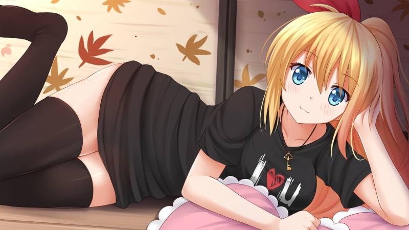 thigh-highs, anime girls, mask, representation, smiling, casual clothing, anime, disguise, young adult, portrait, indoors, hairstyle, one person, leisure activity