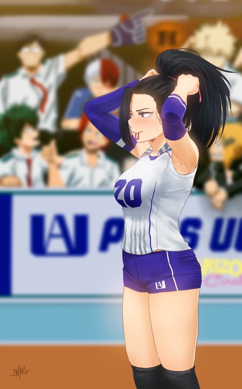 anime, anime girls, young adult, sports clothing, waist up, fashion, Boku no Hero Academia, volleyball, lifestyles, education, standing, clothing, hairstyle