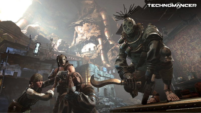 Technomancer, 1080P, fi, representation, creativity, no people, Futuristic, shooter, statue, craft, male likeness, Fighting, spirituality, sci, religion