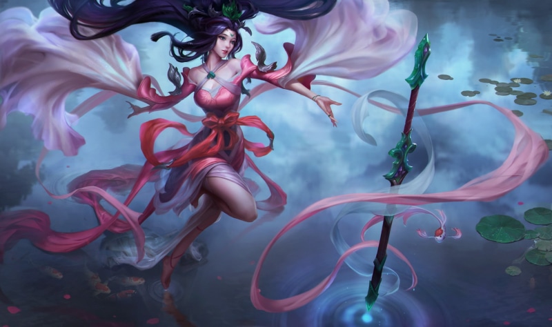 janna league of legends, smoke - physical structure, plant, beauty in nature, fantasy girls, league of legends, marine, abstract, fragility, digital art