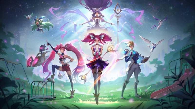 Star Guardian, Ezreal (League Of Legends), Janna (League of Legends), Star Guardian Ezreal, Lulu (League of Legends), League of Legends: Wild Rift, 4K