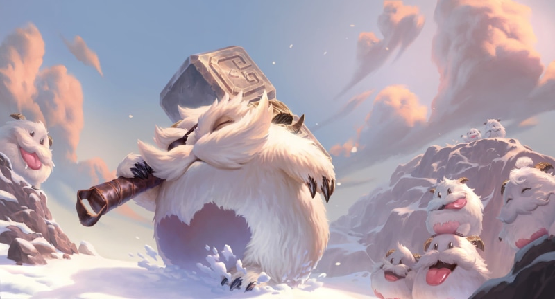 Video Game, 1080P, Legends of Runeterra, Snow, Poro (League Of Legends)