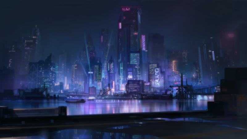 4K, Arknights, city, Lungmen (Arknights)