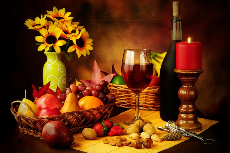 alcohol, orange - Fruit, food, apples, organic, orange Color, wine Bottle, drinking Glass, old-fashioned, nuts, bottle, yellow, household equipment, choice