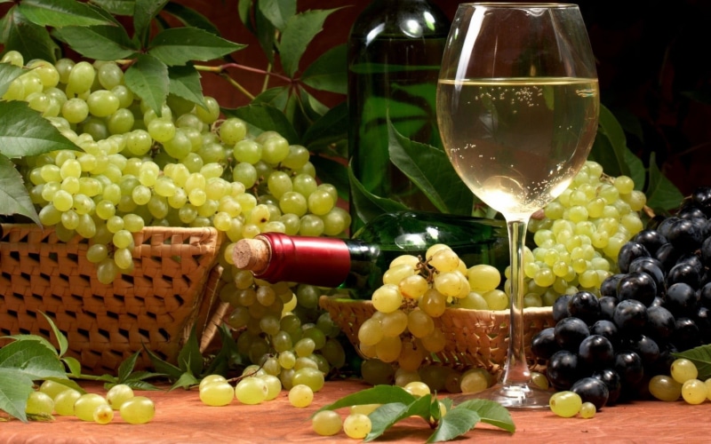alcohol, healthy eating, glass, freshness, close-up, wellbeing, wine, refreshment, fruits, container, large group of objects, grape, 1080P, food and drink
