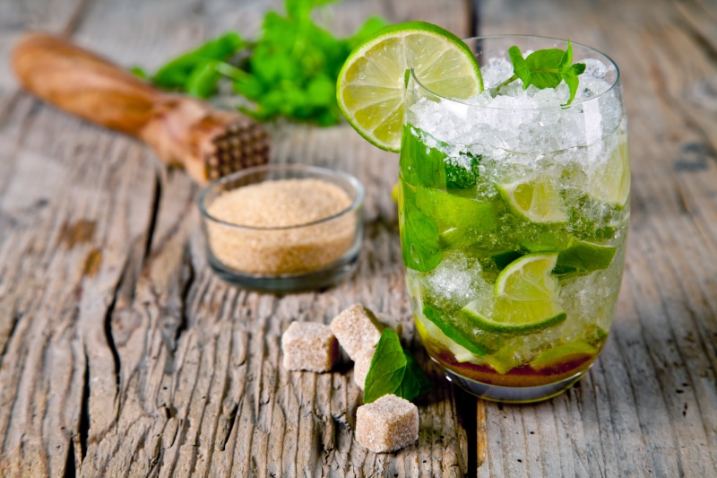 freshness, cool, mint Leaf - Culinary, rum, healthy eating, slice, lemonade, no People, tropical drink, glass - Material, spearmint, soda, leaf, food and drink