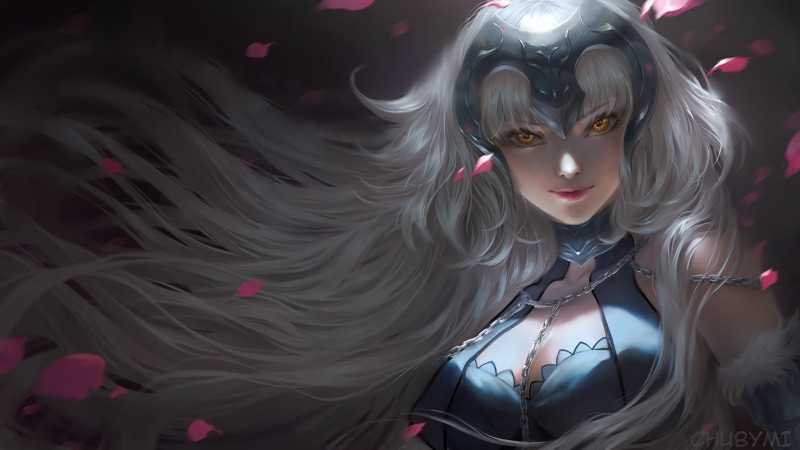 real people, one person, looking at viewer, adult, black background, chuby mi, Fate/Grand Order, chains, bangs, clothing, mask, lifestyles, Fate Series