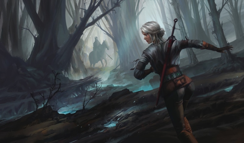 day, indoors, video games, white hair, woman, forest, hairstyle, real people, Cirilla Fiona Elen Riannon, The Witcher 3: Wild Hunt, young women, lifestyles