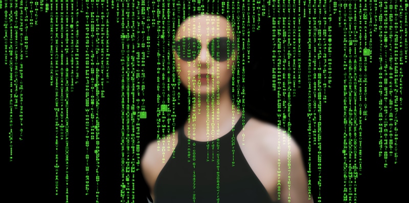 delivery, digital composite, young adult, crash, trojan, source code, computer viruses, espionage, user name, protection, software, woman, web, programming