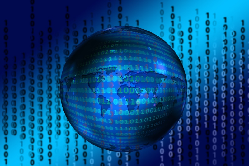 blue, computer viruses, communication, operating system, disco ball, silhouette, security, attack, computer virus, reflection, planet earth, global communications