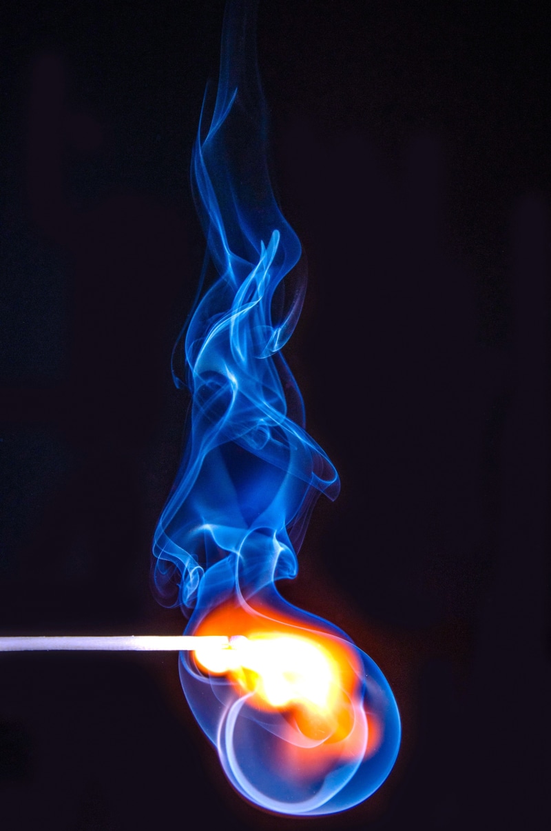 match, ignite, stick, close, red, swirl, yellow, motion, backgrounds, illuminated, burn, fire, nature, matchstick, smoke, lighter, blue, heat - Temperature