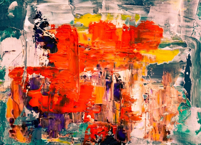 abstract painting, assorted, painting, graphics, oil painting, messy, creativity, vibrant color, pattern, texture, color, backgrounds, indoors, canvas
