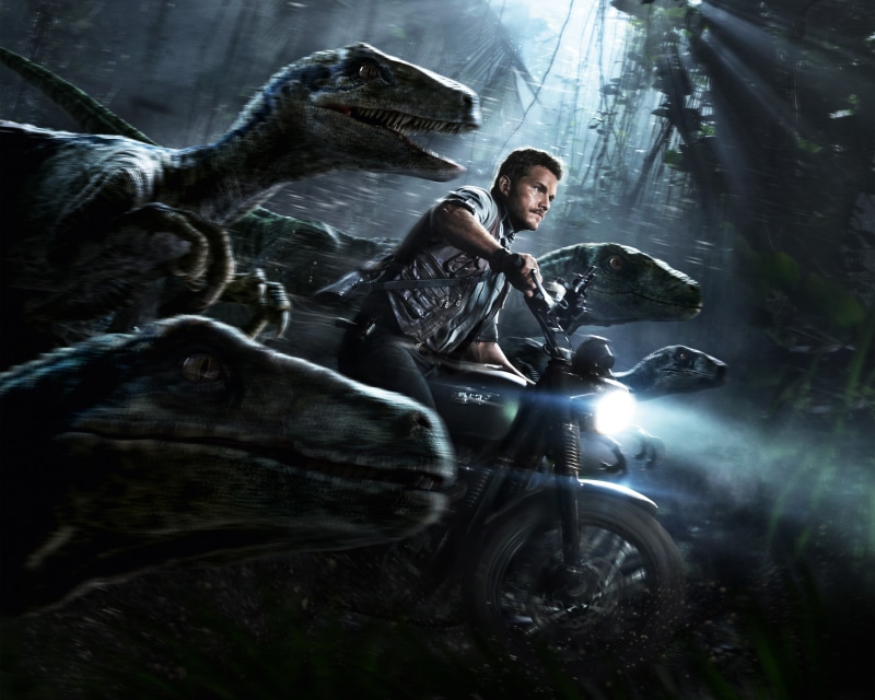 cycling, 5K, land vehicle, real people, lifestyles, Motorcycle, Jurassic, Pistol, Nature, Dinosaurs, Universal Pictures, casual clothing, Amblin Entertainment
