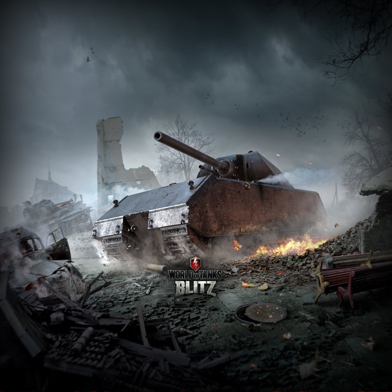 heat - Temperature, Maus, WoTB, old, burning, dark, nature, Wargaming Net, sky, deterioration, danger, World Of Tanks, smoke - Physical Structure, pollution