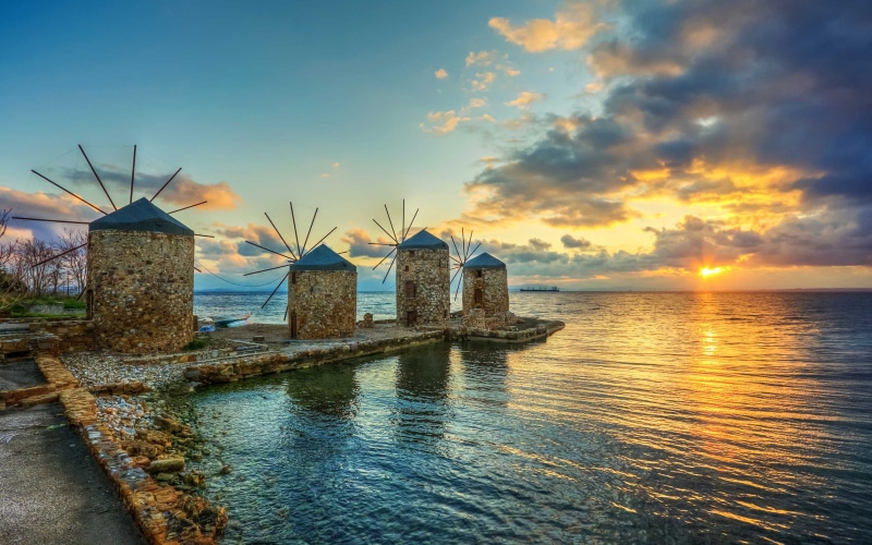 4K, phone, ocean, cloud, aegean, water, greece, northeast, islands, android, desktop, chios, sky,