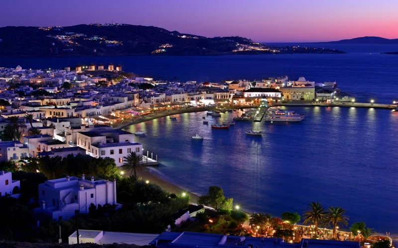 building, mykonos, water, mobiles, cityscape, residential district, aegean, purple, ultra, no people, outdoors, sky, greece, travel destinations