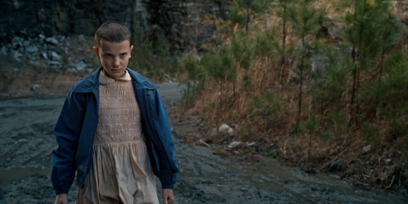 horror, best tv series, Stranger Things, season 1, 4K, Millie Bobby Brown