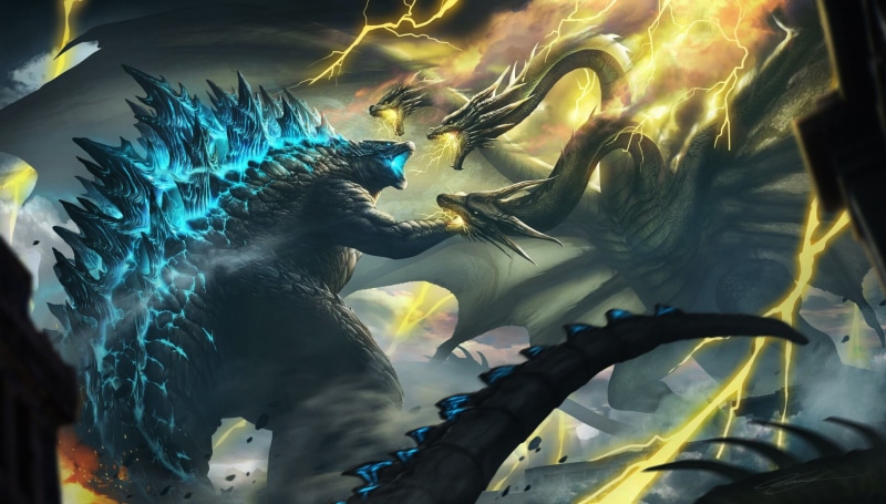 Godzilla, King Ghidorah, Movie, Godzilla: King of the Monsters, 1080P