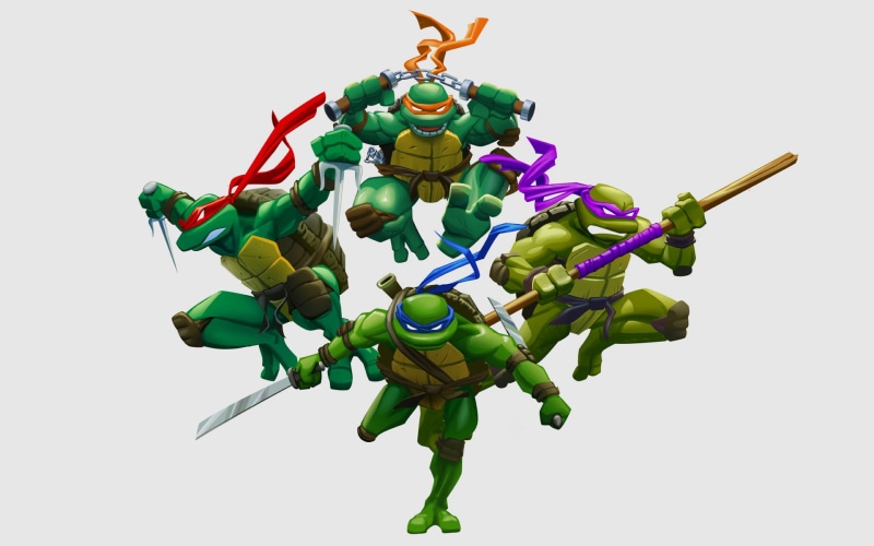 multi Colored, Michelangelo, lighting equipment, plant part, turtle, creativity, indoors, studio shot, teenage, Raphael, isolated, no people, three Dimensional