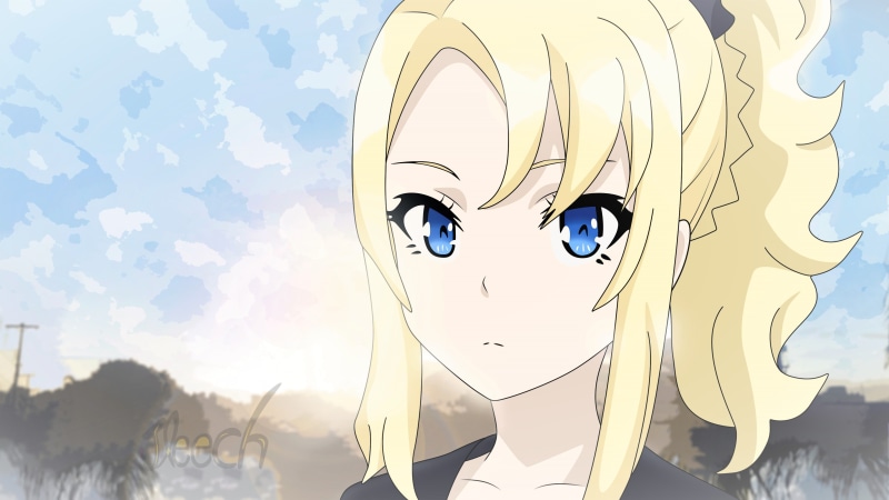 Nodoka Toyohama, Blonde, 4K, Anime, Rascal Does Not Dream of Bunny Girl Senpai, Blue Eyes