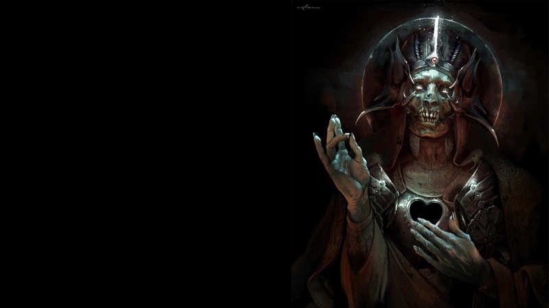 artwork, 720P, fantasy art, skull, death