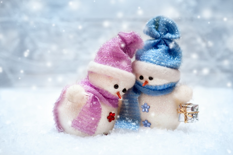 snowman, merry christmas, 5K, New Year, Christmas, snow, winter