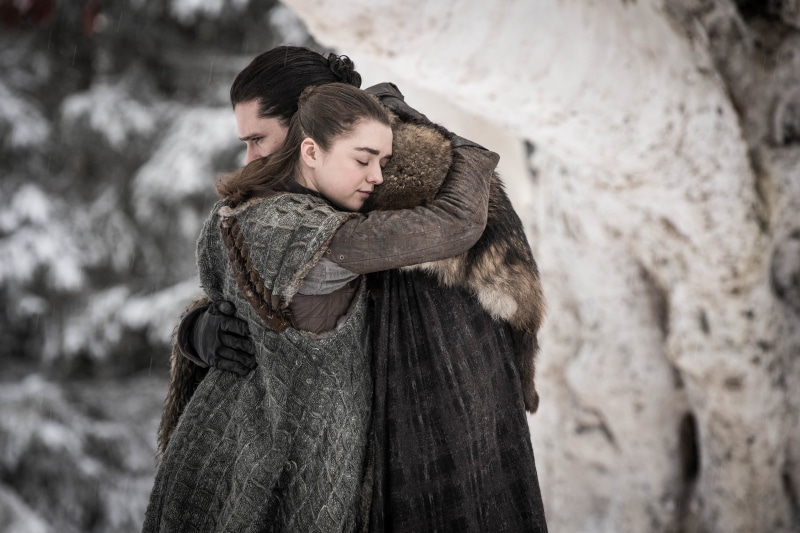 Game Of Thrones, Jon Snow, Arya Stark, Maisie Williams, Kit Harington, 2K, TV Show