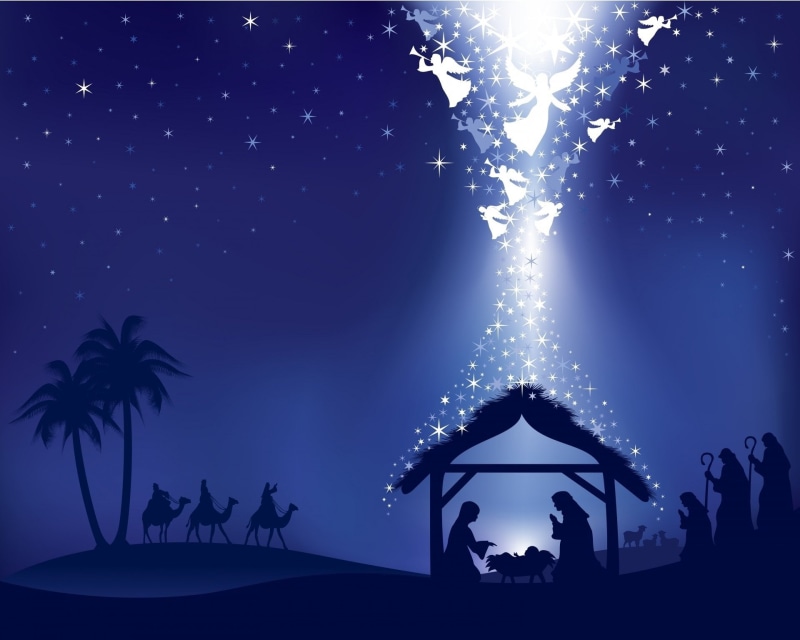 firework, dark, decoration, Christmas, low angle view, lighting equipment, The Three Wise Men, Star, Mary (Mother of Jesus), outdoors, light, Camel, nature