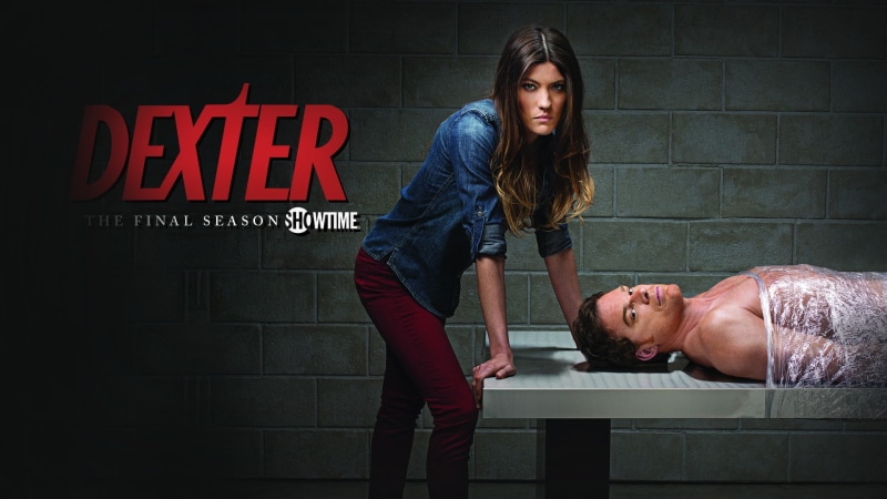 season, hitting, women, poster, adult, young adult, communication, Dexter, females, Michael C. Hall, two people, TV, Debra Morgan, emotion, anger, three quarter length