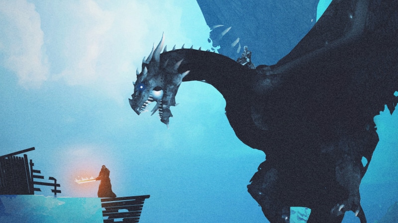 artist, tv shows, animal representation, city, animal themes, animal, one animal, night king, low angle view, no people, day, mammal, architecture, hd