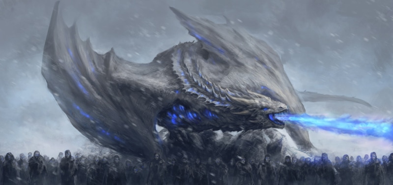 game of thrones season 8, one animal, water, animals in the wild, swimming, outdoors, animal themes, digital art, splashing, vertebrate, transparent, deviantart