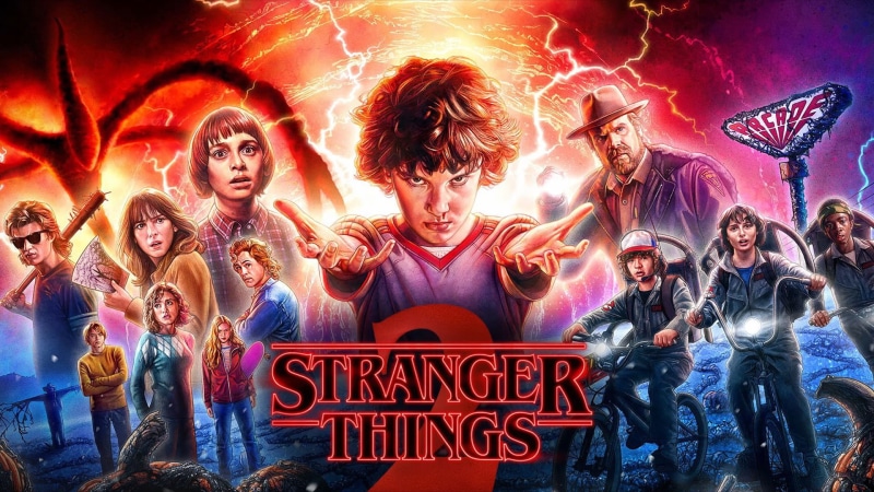 Jonathan Byers, TV Show, poster, Stranger Things, Charlie Heaton, Caleb McLaughlin, Joe Keery, Eleven (Stranger Things), stranger, Natalia Dyer, Lucas Sinclair