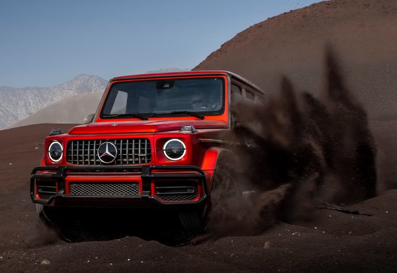motor vehicle, sky, nature, land vehicle, mercedes-benz, people, damaged, day, 720P, car, transportation, environment, red, arid climate, travel, amg